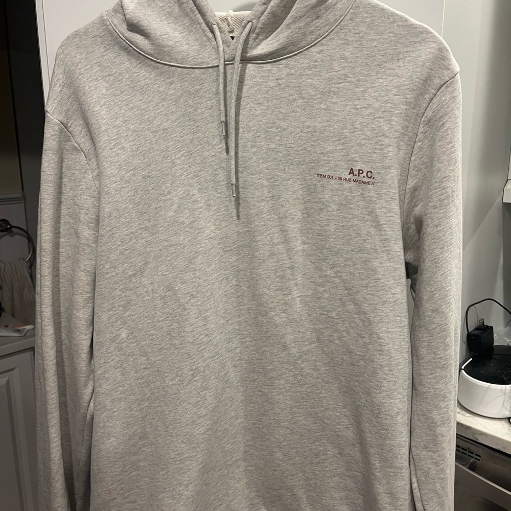 A.P.C. Light Gray Hoodie